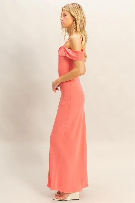 Flattering Fit Cami Maxi Dress - Pink - product view 2