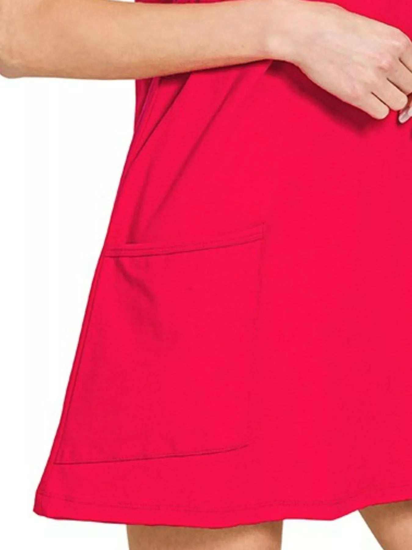Cami Mini Dress with Built-in Romper Liner - Ruby - product view 3