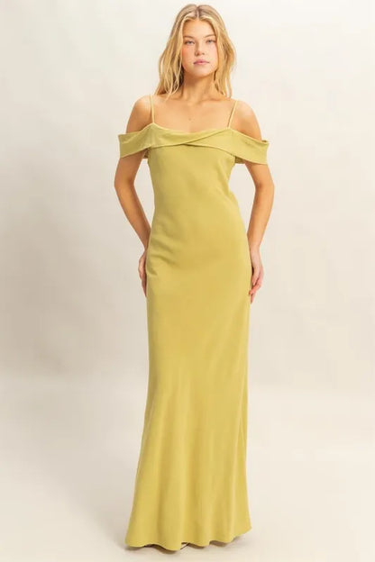 Flattering Fit Cami Maxi Dress - Matcha - product view 5