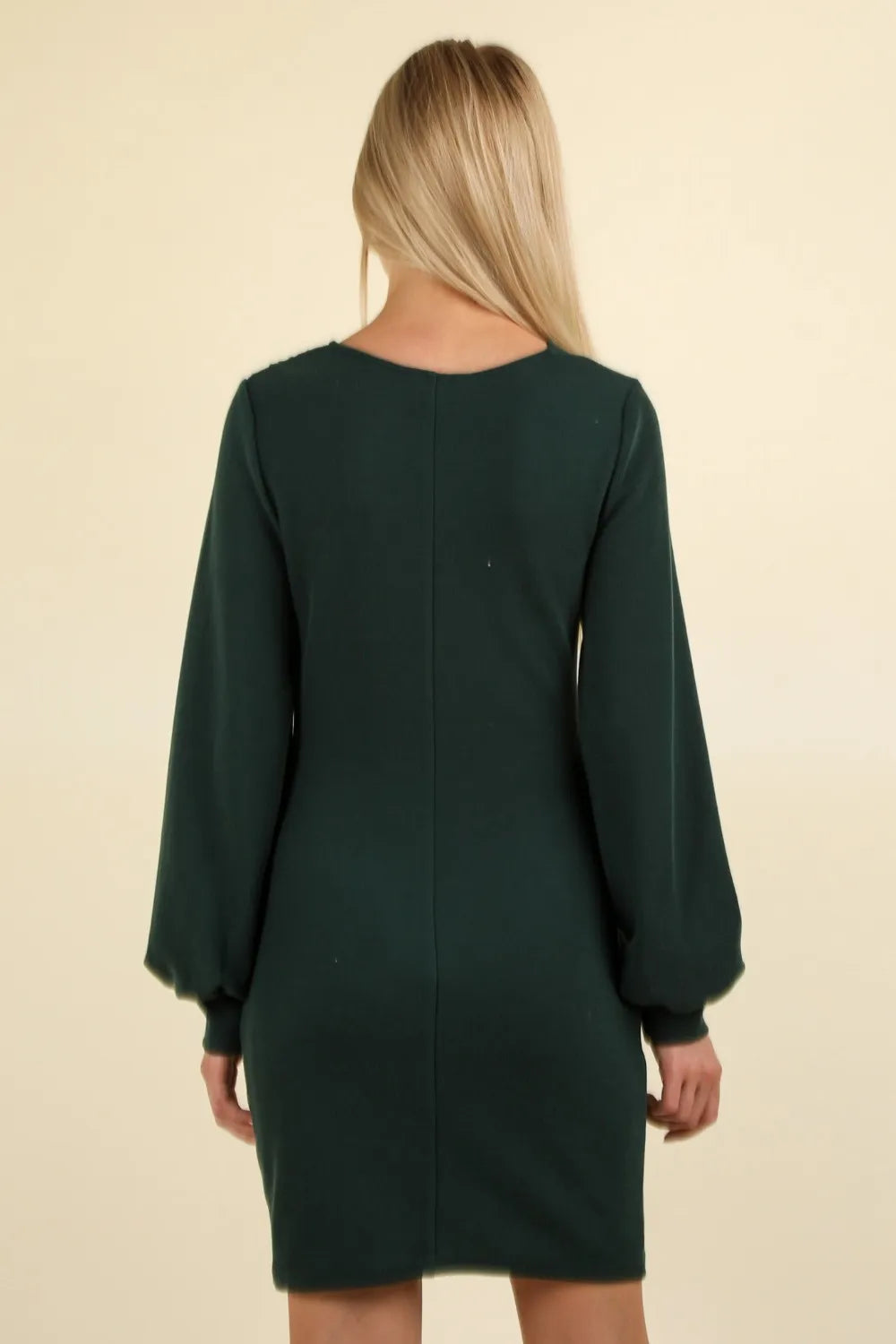 Ruched Detail Bodycon Mini Dress - Forest - product view 2