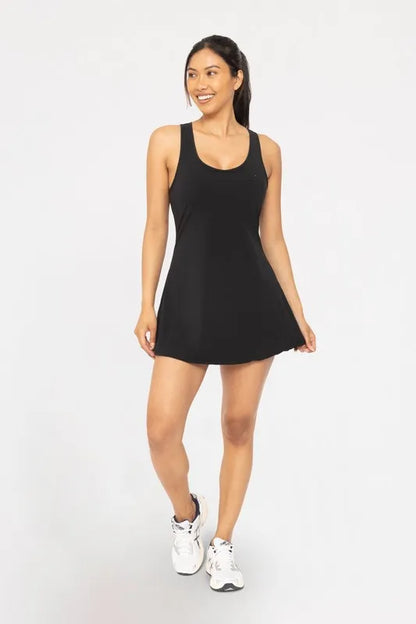 Adjustable Active A-line Dress - Black - product view 1