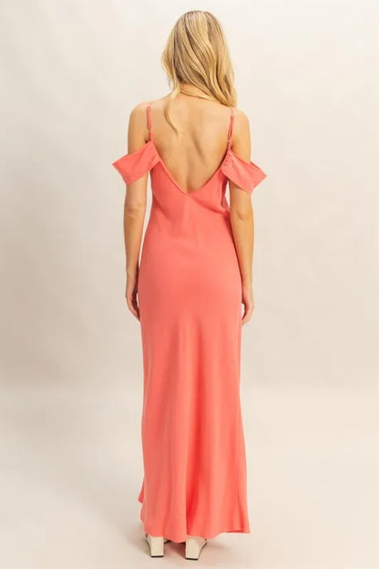 Flattering Fit Cami Maxi Dress - Pink - product view 3