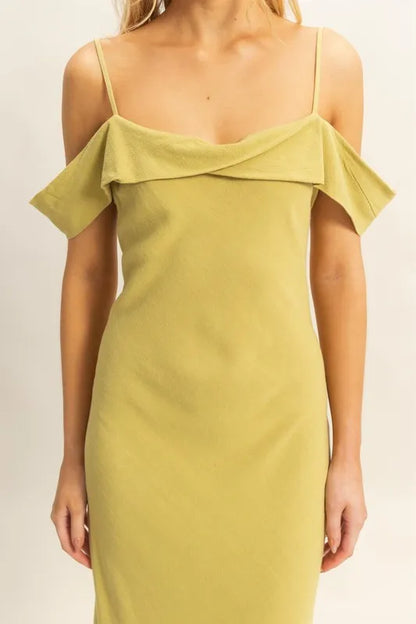 Flattering Fit Cami Maxi Dress - Matcha - product view 4
